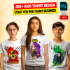 200+ Kids Tshirt Design Bundle for Your POD Business